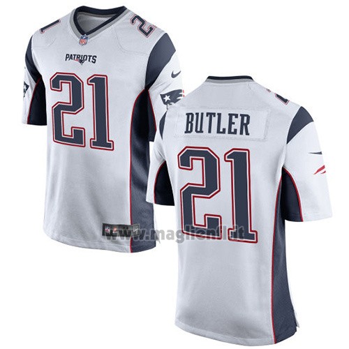 Maglia NFL Game New England Patriots Butler Bianco